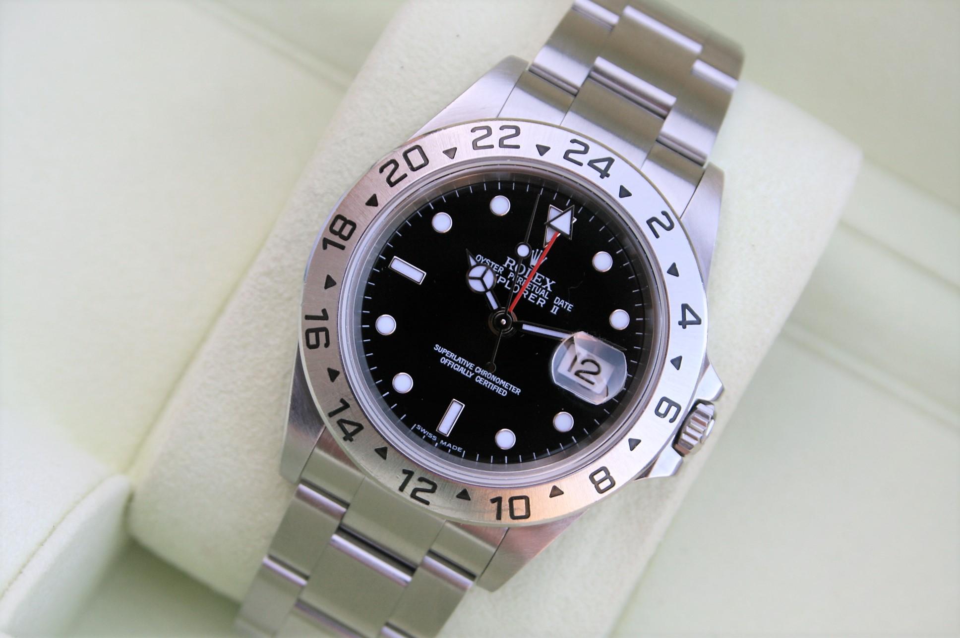 Rolex 16570 Explorer II 40MM Watch 