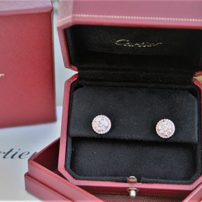 cartier diamond earrings