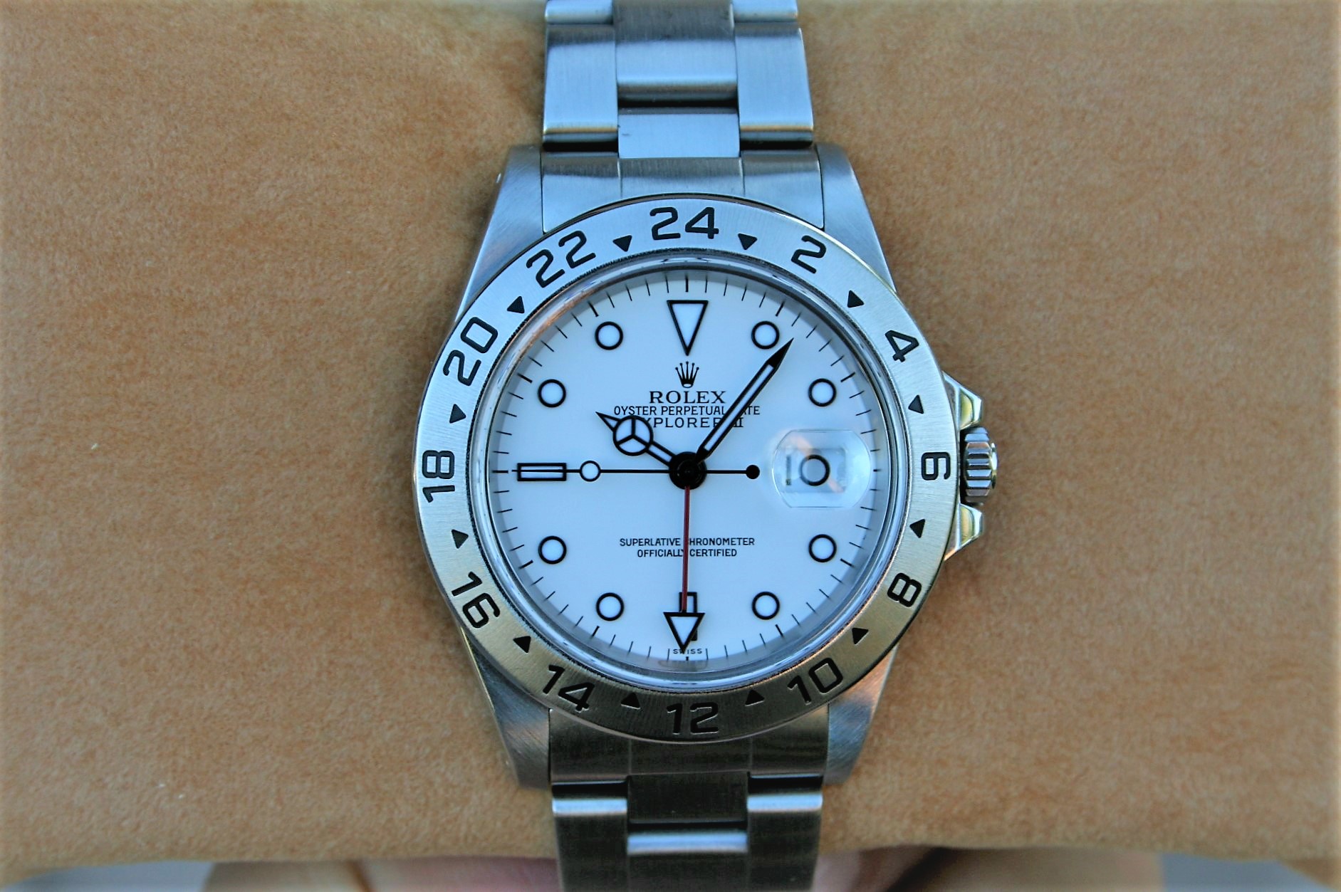 rolex with polar bear bezel