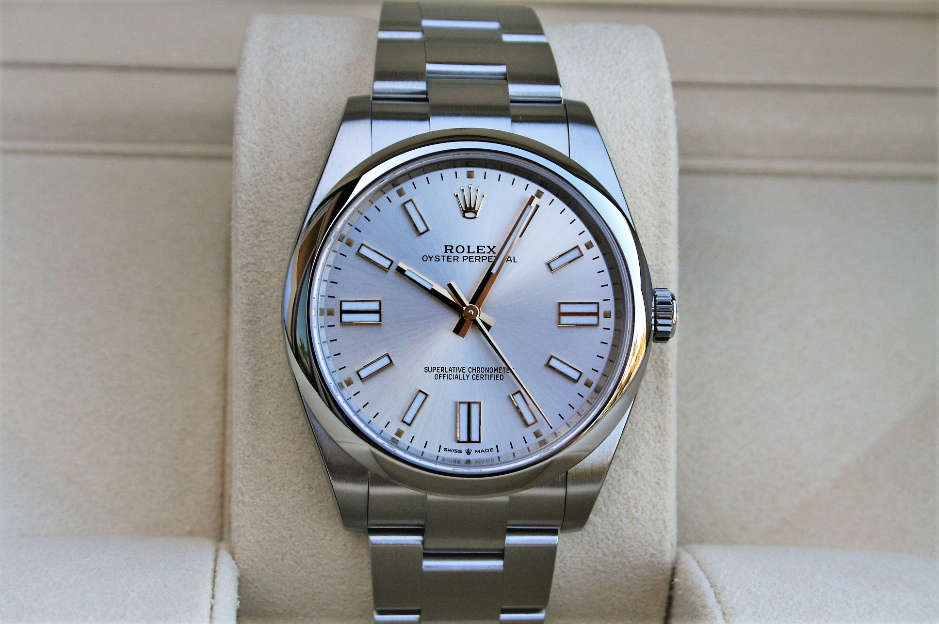 oyster perpetual silver