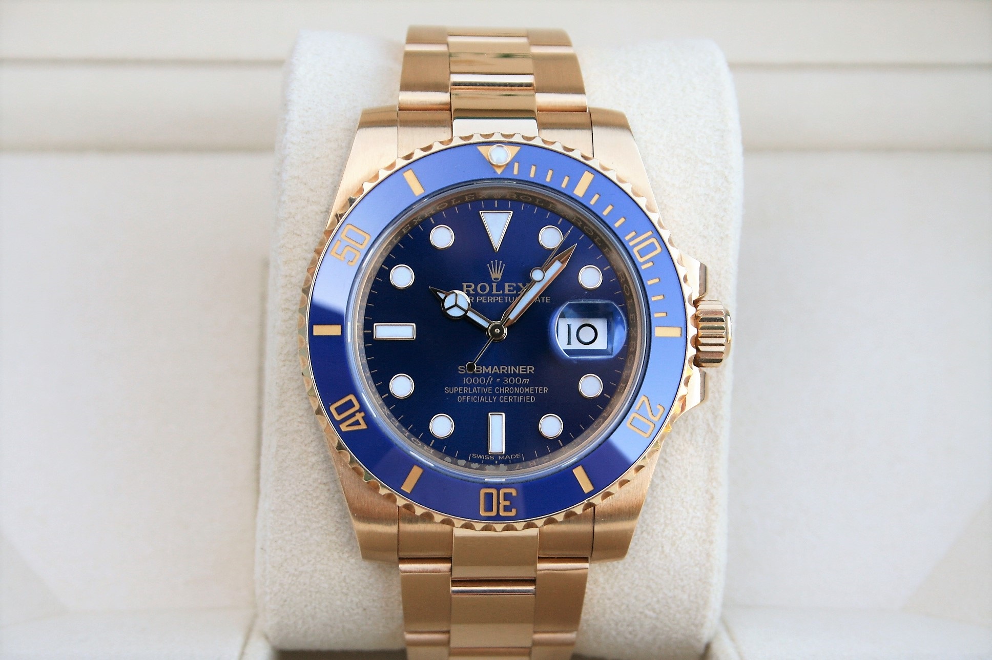 Rolex 116618 Submariner Yellow Gold 