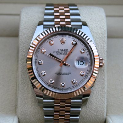 Rolex 126331 Datejust Pink Sundust Diamond Dial Jubilee