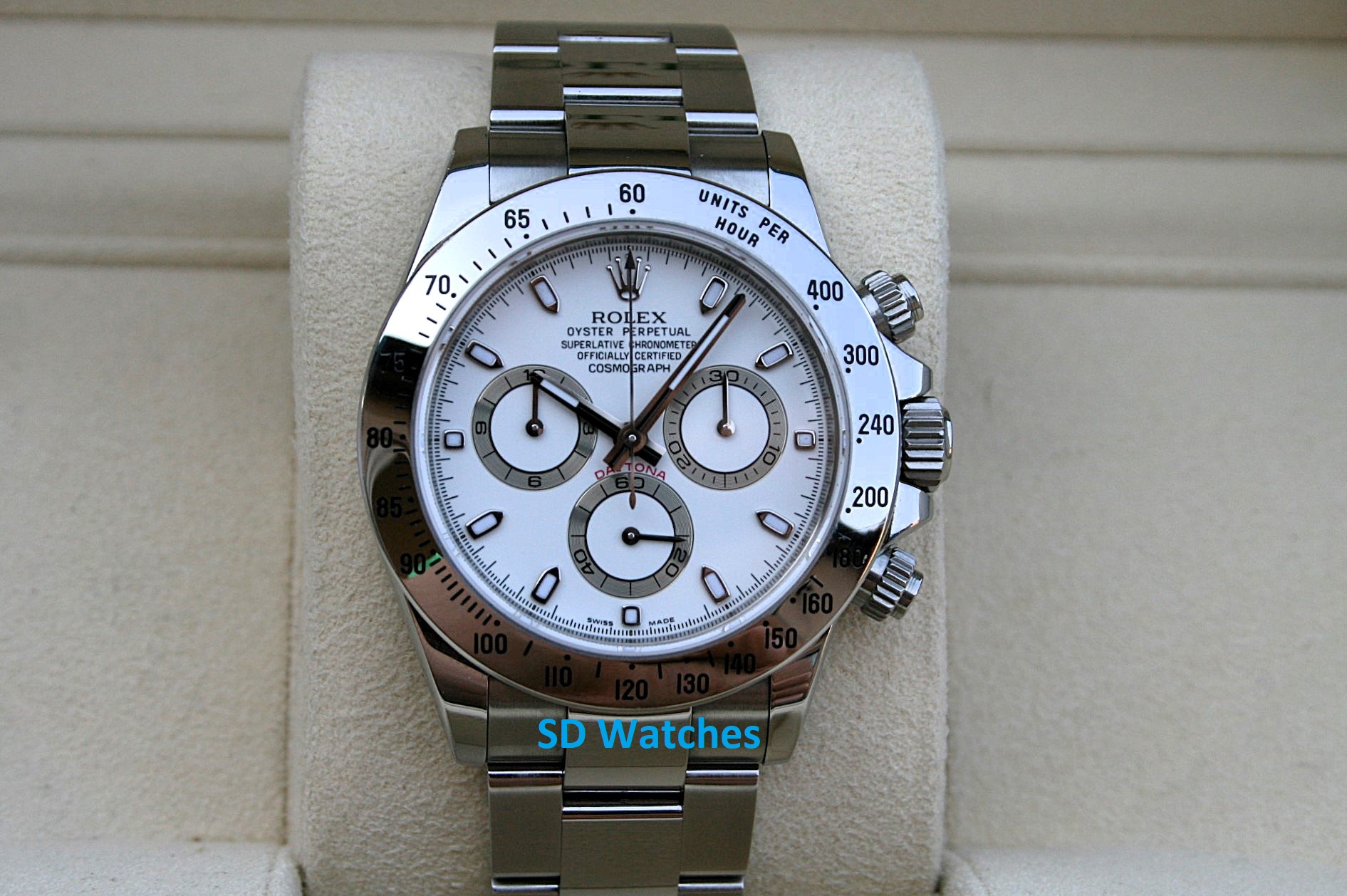 Rolex 116520 Daytona Watch Stainless Steel White Dial