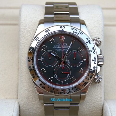 Rolex 116509 Daytona Cosmograph Watch 18K Black Racing Dial