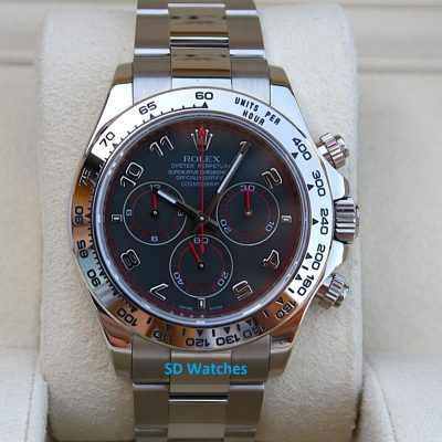 Rolex 116509 Daytona Cosmograph Watch 18K Black Racing Dial
