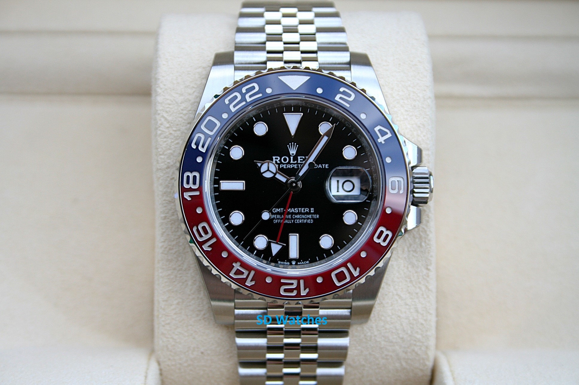 Rolex 126710BLRO GMT Master II Watch Jubilee Pepsi Sealed