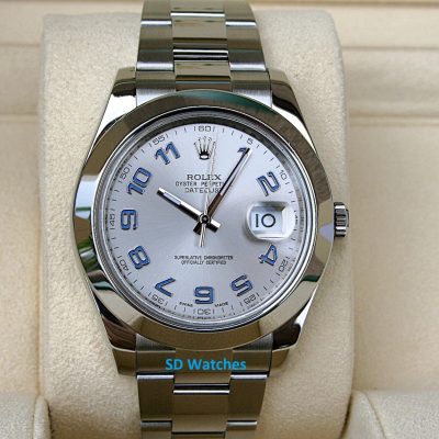 Rolex 116300 Datejust 41MM Watch Blue Arabic Dial
