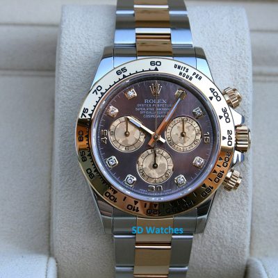Rolex 116503 Daytona Watch MOP Gold Crystal with Diamonds