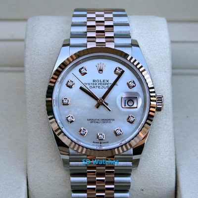 Rolex 126231 Datejust 36MM Watch MOP Diamond dial Jubilee