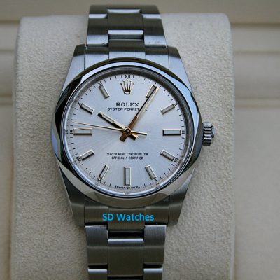 Rolex 124200 Oyster Perpetual Watch 34MM Silver Marker