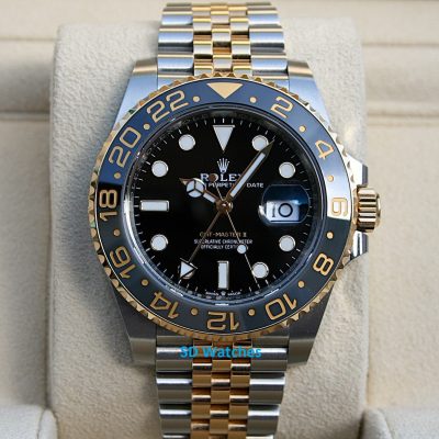Rolex 126713GRNR GMT Master II Zombie Watch 18K/SS Jubilee