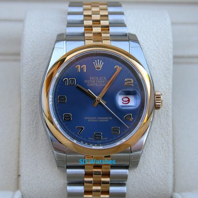 Rolex 116203 Datejust 36MM Watch Roulette Wheel Rare