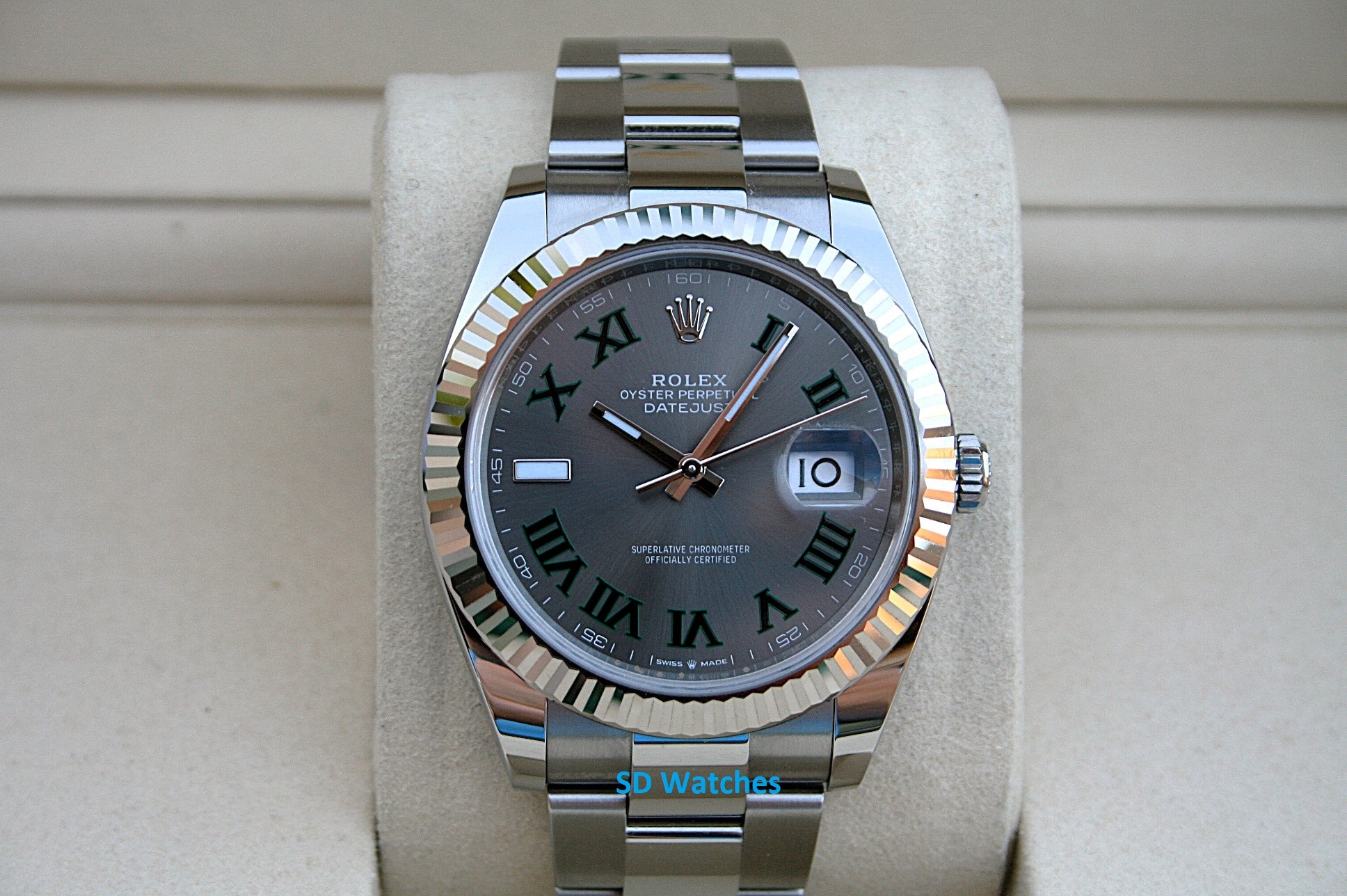 Rolex 126334 Datejust 41 Watch with Wimbledon Dial on Oyster