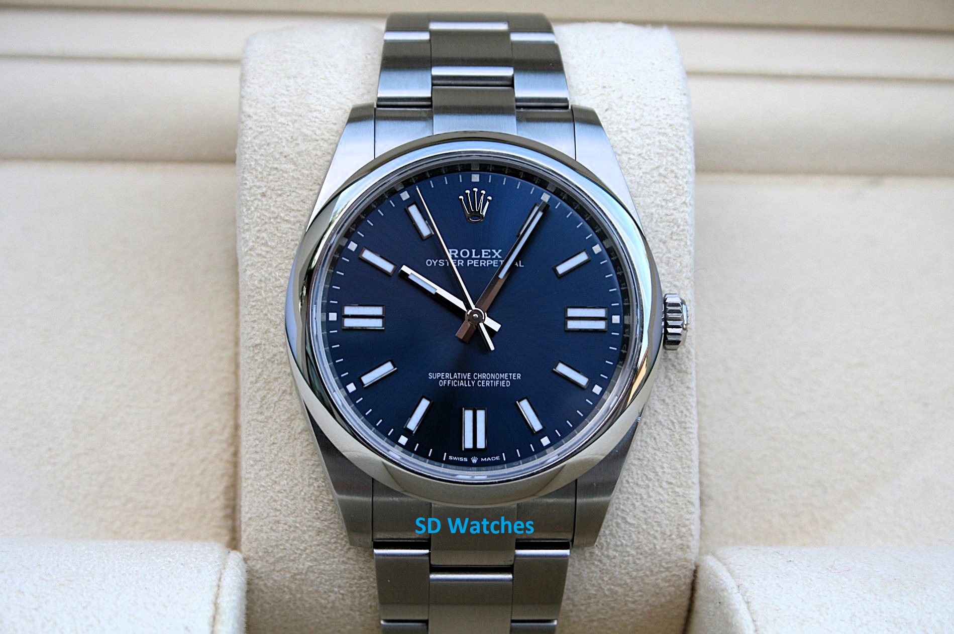 Rolex 124300 Oyster Perpetual Watch Blue Dial