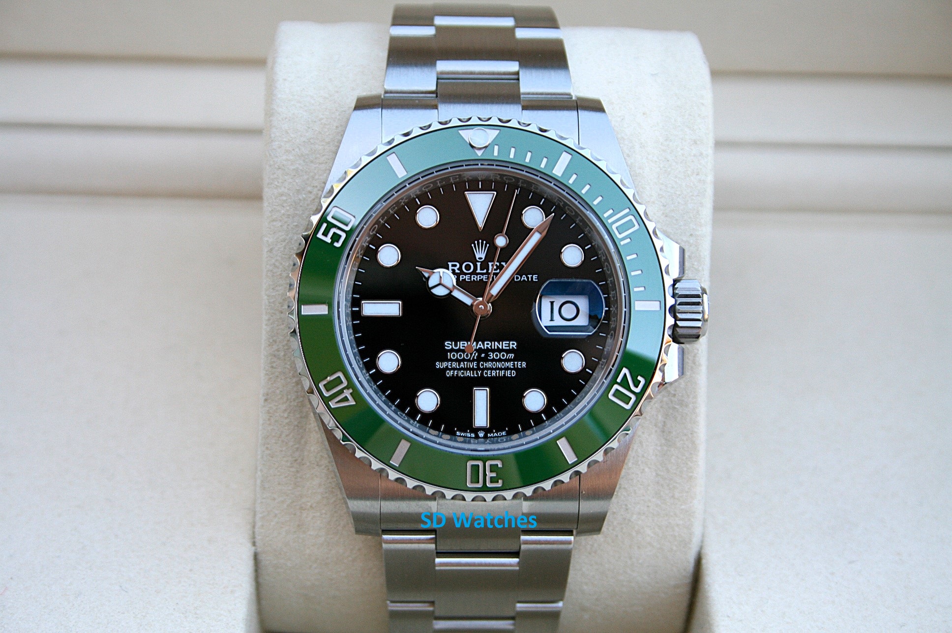 Rolex 126610LV Submariner Watch Green Bezel Starbucks