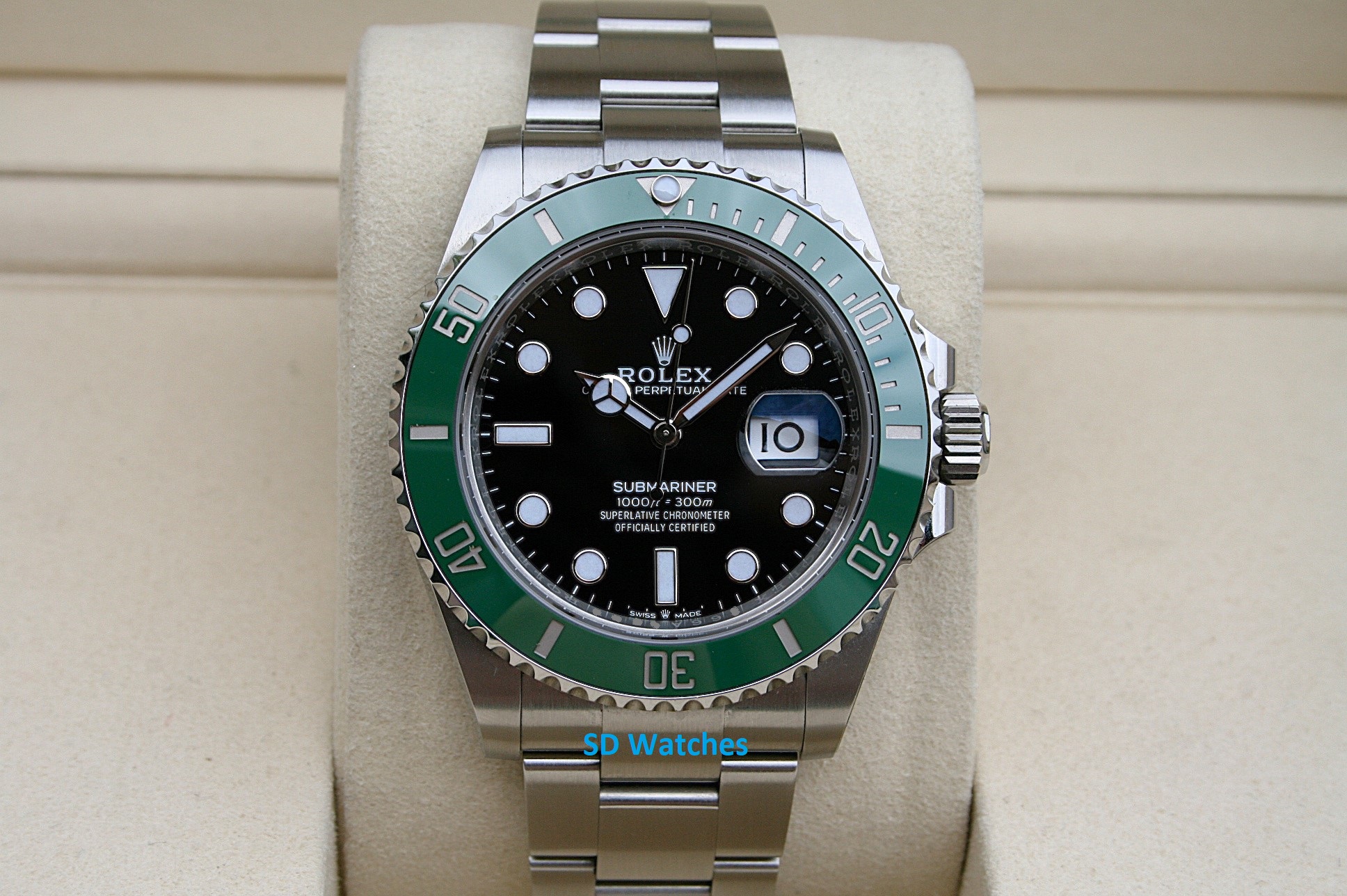Rolex 126610LV Submariner Watch Green Bezel Starbucks