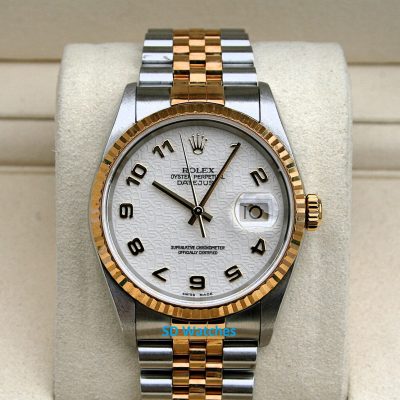 Rolex 16233 Datejust 18K/SS Ivory Jubilee Arabic Dial
