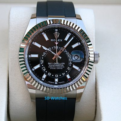 Rolex 336239 Skydweller 18K White Gold with Oysterflex