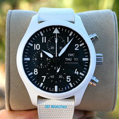 IWC Pilot Chrono IW389105 Top Gun Lake Tahoe White Ceramic