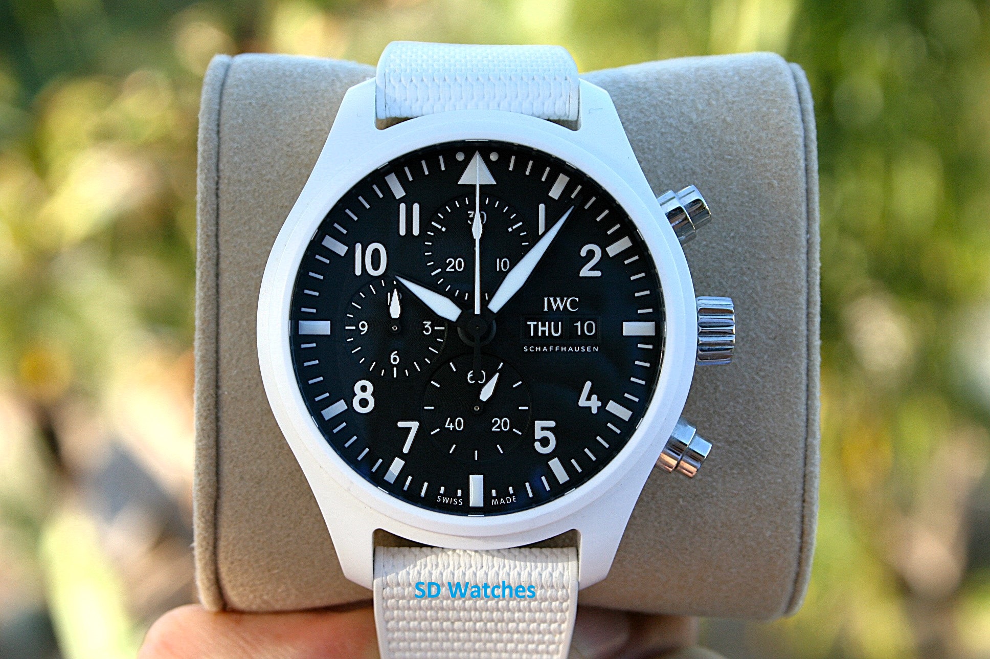IWC Pilot Chrono IW389105 Top Gun Lake Tahoe White Ceramic