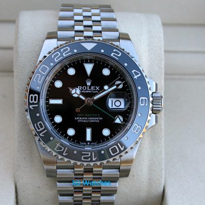 Rolex 126710GRNR GMT II Watch Jubilee Band