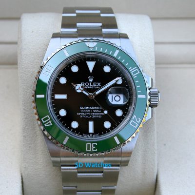 Rolex 126610LV Submariner Watch Green Bezel Starbucks