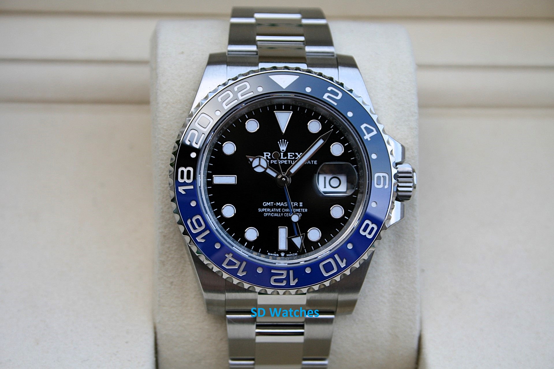 Rolex Batman Watch Ref 126710BLNR GMT Oyster Band