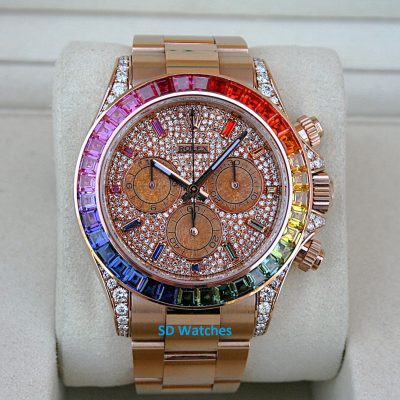 Rolex 116505 Daytona Rainbow 18K Rose Gold