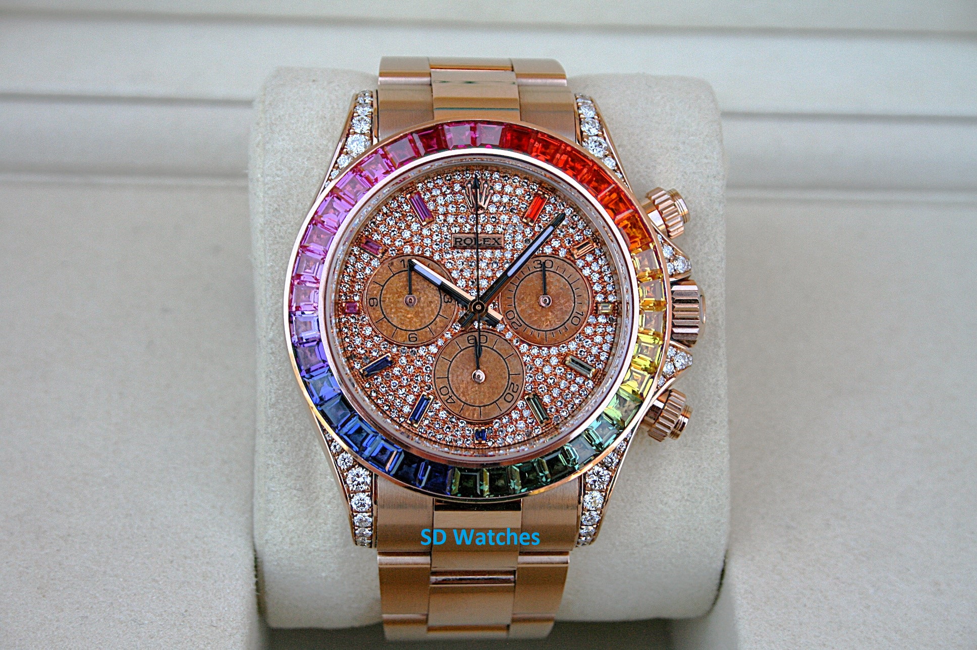Rolex 116505 Daytona Rainbow 18K Rose Gold