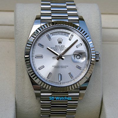 Rolex 228239 Day Date 40MM White Gold Diamond Dial