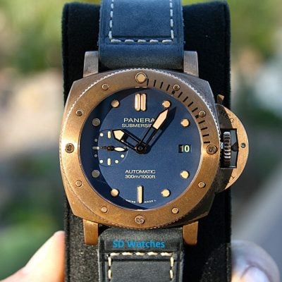 Panerai Pam 1074 Submersible Bronzo Blu Abisso PAM01074